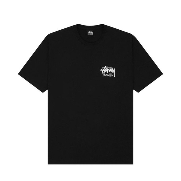 STUSSY HONOLULU tee Black - Picture 2 of 3
